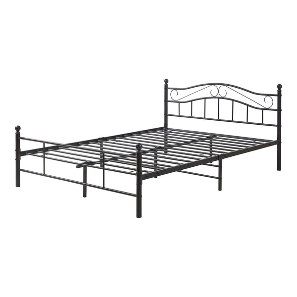 Letto Florenz in Acciaio con Testiera Alta Decorativa [en.casa]
