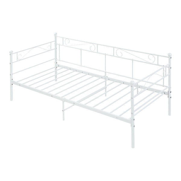 Letto in metallo Granada 90x200 cm acciaio [en.casa]