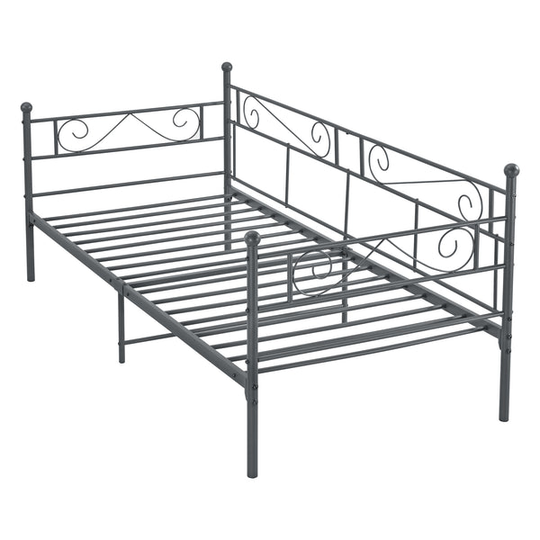 Struttura Divano Kerava in Acciaio Letto Singolo 90 x 200 cm - Vari Colori [en.casa]