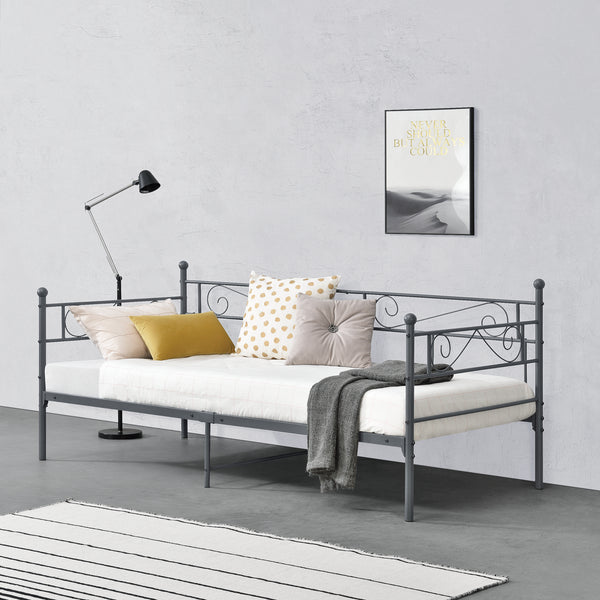 Struttura Divano Kerava in Acciaio Letto Singolo 90 x 200 cm - Vari Colori [en.casa]