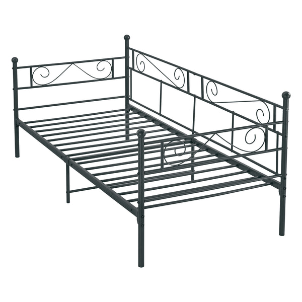 Struttura Divano Kerava in Acciaio Letto Singolo 90 x 200 cm - Vari Colori [en.casa]