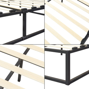 Letto in metallo Creta con materasso in schiuma fredda in vari colori e dimensioni [en.casa]