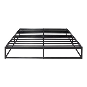 Struttura Letto Trerunta in Acciaio Nero [en.casa]