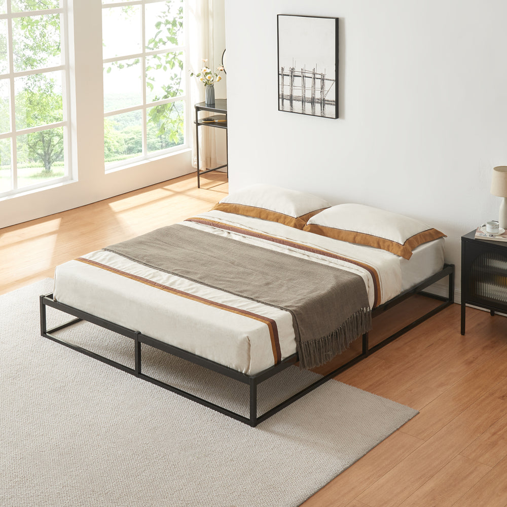 Letto Trerunta con Materasso - Acciaio Nero [en.casa] 