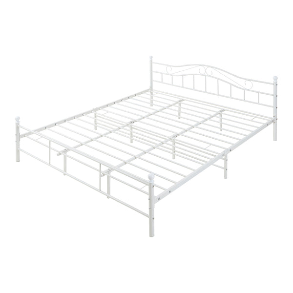 Letto in metallo Firenze con materasso [en.casa]