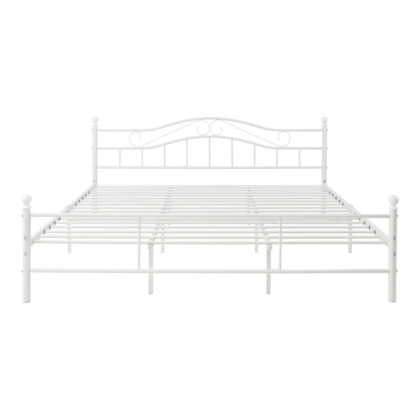 Letto in metallo Firenze con materasso [en.casa]