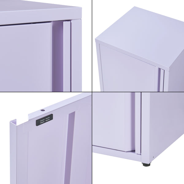 Armadio a Colonna Burlöv in Metallo Mobile per Archivio 88 x 40 x 35 cm - Vari Colori [en.casa] 