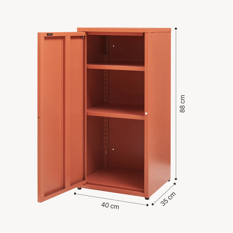 Schizzo in scala Armadio a Colonna Burlöv in Metallo Mobile per Archivio 88 x 40 x 35 cm - Vari Colori [en.casa] 