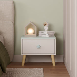 Comodino per bambini Sandnes 31x38x30 cm [en.casa]