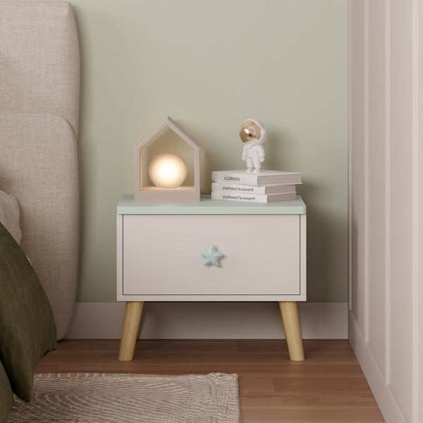 Comodino per bambini Sandnes 31x38x30 cm [en.casa]