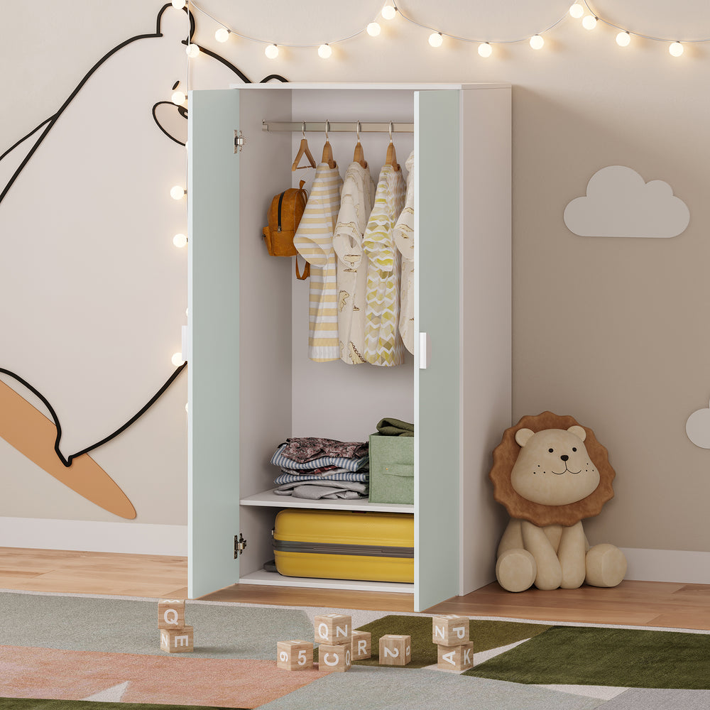 Armadio per abiti bambini Sandnes 123x60x40 cm [en.casa]