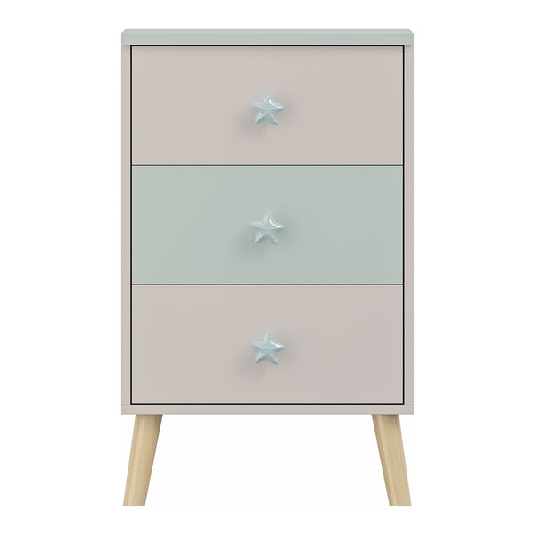 Cassettiera per bambini Sandnes con 3 cassetti [en.casa]