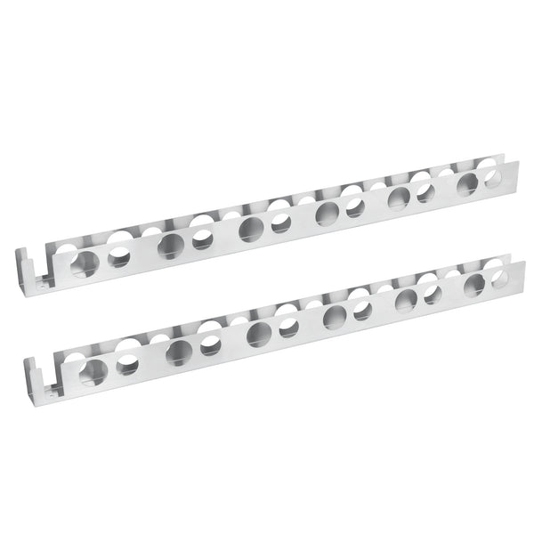 Portabottiglie Pensile da Vino in Vari Misure Supporto in Acciaio per 6/12/24 Bottiglie Cantinetta da Parete in Metallo Scaffale per Bottiglie da Vino