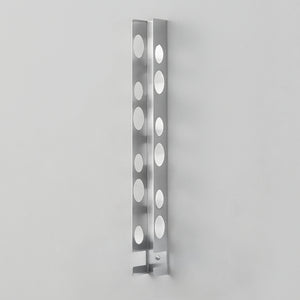 Portabottiglie Pfalz in acciaio inox en.casa