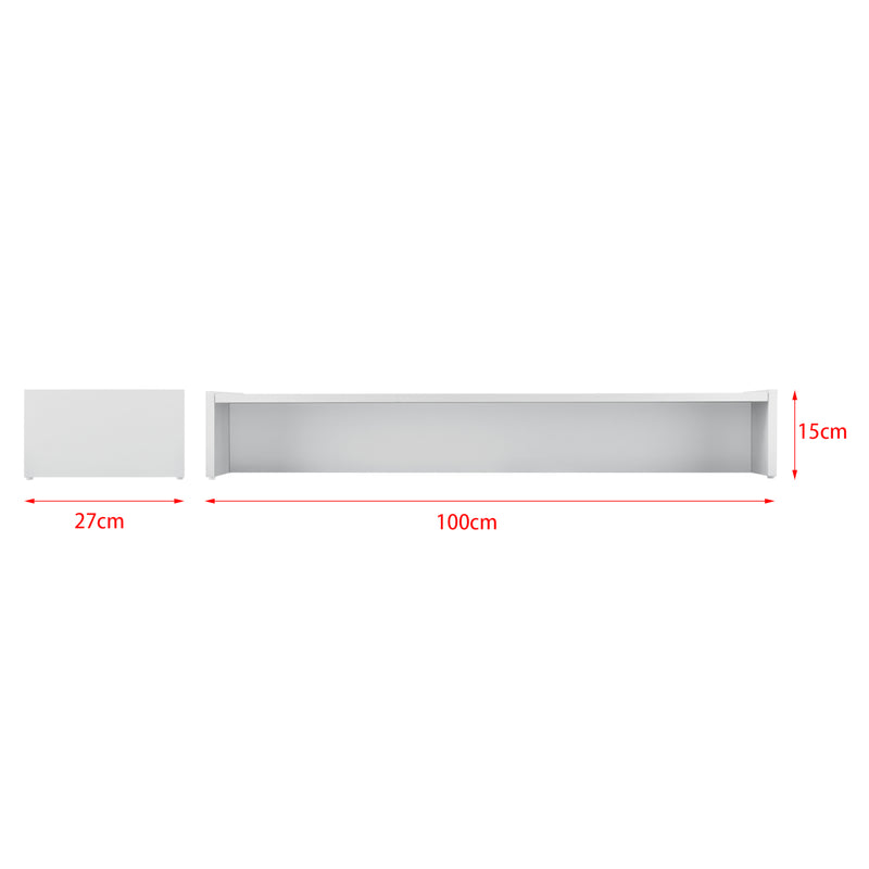 Schizzo in scala Rialzo di Supporto Flensberg per Monitor/Portatile/TV da Scrivania 100x27x15 cm [en.casa]