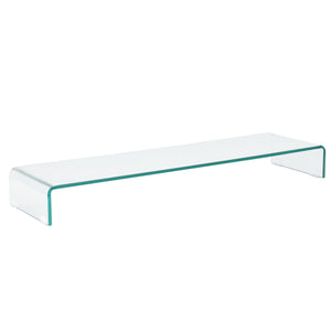 Supporto di Rialzo Monitor/TV/PC Portatile Mobile in Vetro Base per Schermi