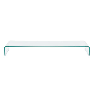 Supporto di Rialzo Monitor/TV/PC Portatile Mobile in Vetro Base per Schermi