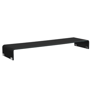 Alzata per monitor Pretoria in varie dimensioni Nero Trasparente en.casa