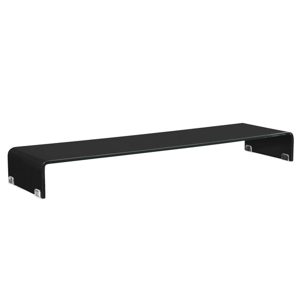 Alzata per monitor Pretoria in varie dimensioni Nero Trasparente en.casa