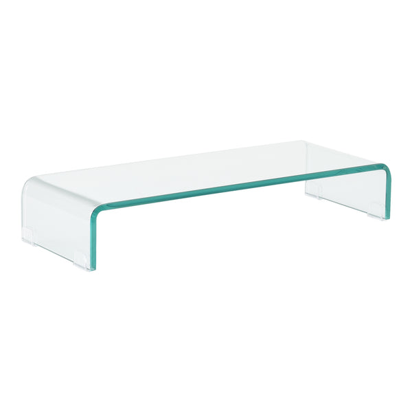 Supporto di Rialzo Monitor/TV/PC Portatile Mobile in Vetro Base per Schermi