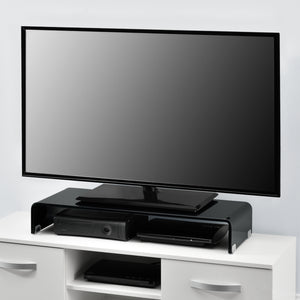 Supporto di Rialzo Monitor/TV/PC Portatile Mobile in Vetro Base per Schermi