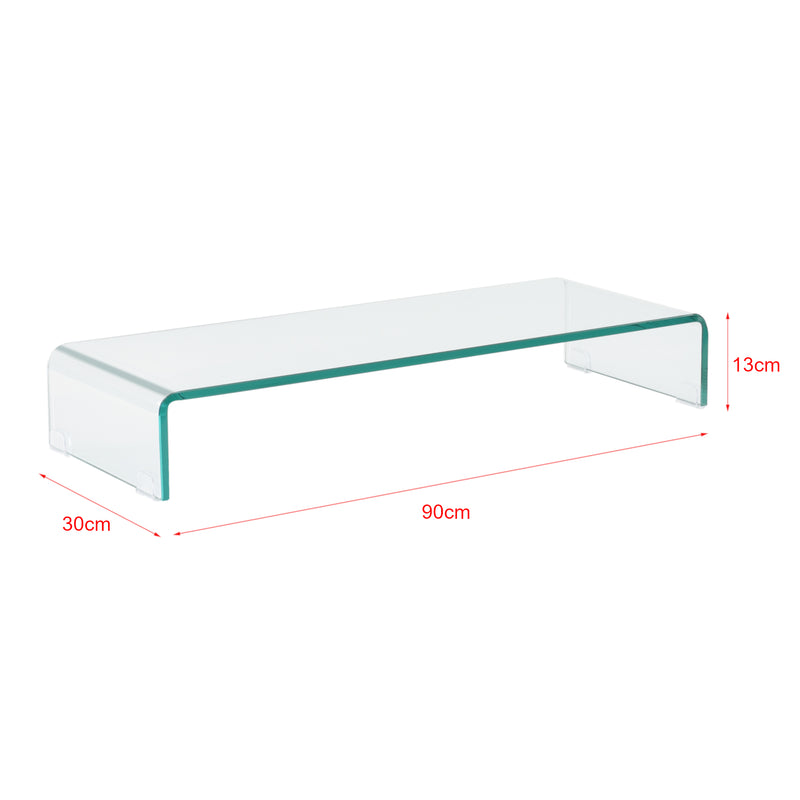 Schizzo in scala Supporto di Rialzo Monitor/TV/PC Portatile Mobile in Vetro Base per Schermi