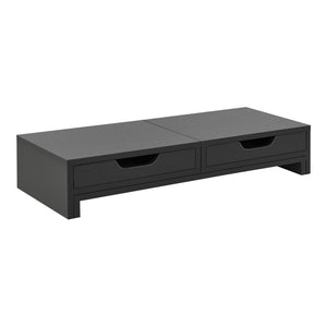 Supporto per monitor Marttila con 2 cassetti 60x22x11cm in vari colori [en.casa]