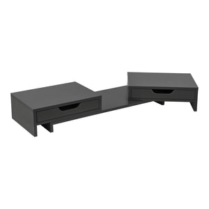 Supporto per monitor Marttila con 2 cassetti 60x22x11cm in vari colori [en.casa]
