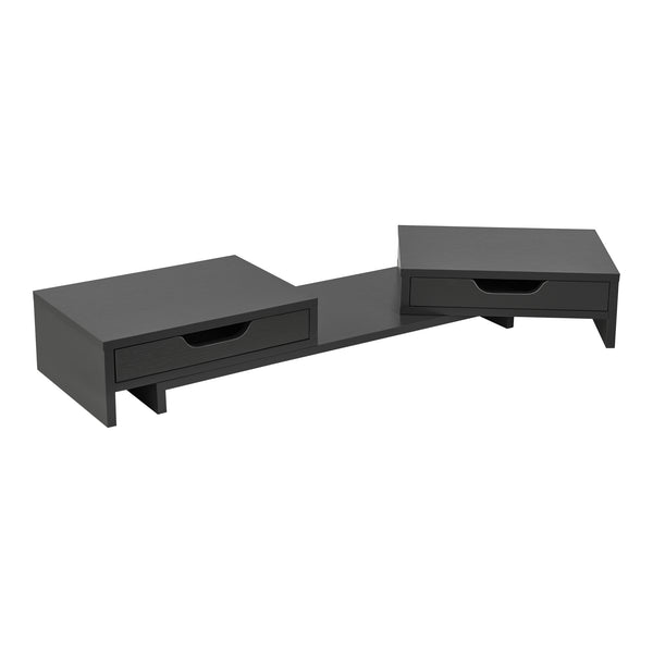 Supporto per monitor Marttila con 2 cassetti 60x22x11cm in vari colori [en.casa]