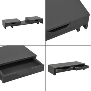 Supporto per monitor Marttila con 2 cassetti 60x22x11cm in vari colori [en.casa]
