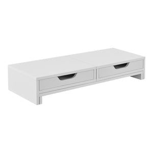 Supporto per monitor Marttila con 2 cassetti 60x22x11cm in vari colori [en.casa]