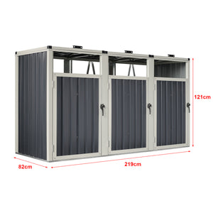 Deposito per Bidoni da Spazzatura 'Tarbek' Box per 1/2/3/4 Cassonetti da 240 L [pro.tec]