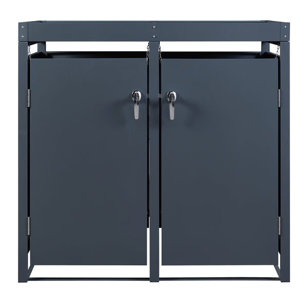 Contenitore per bidoni Valkeakoski antracite in varie dimensioni [en.casa]