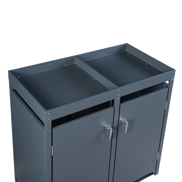 Contenitore per bidoni Valkeakoski antracite in varie dimensioni [en.casa]