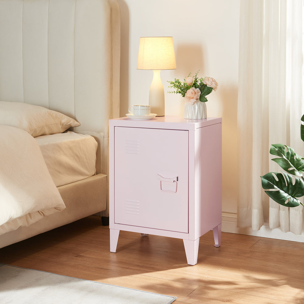 Comodino Inari maniglia porta destra acciaio [en.casa]