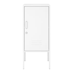 Comodino Hausjärvi 82x35x35 cm Maniglia porta a sinistra Acciaio [en.casa]