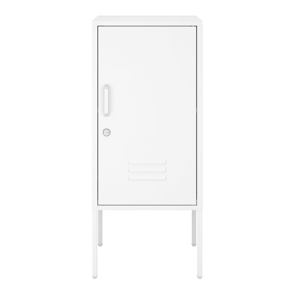 Comodino Hausjärvi 82x35x35 cm Maniglia porta a sinistra Acciaio [en.casa]