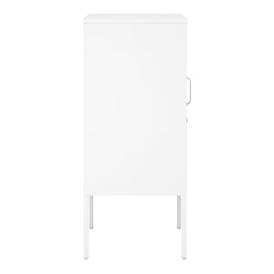 Comodino Hausjärvi 82x35x35 cm Maniglia porta a sinistra Acciaio [en.casa]