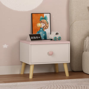 Comodino per Bambini Sandnes con Cassetto [en.casa]