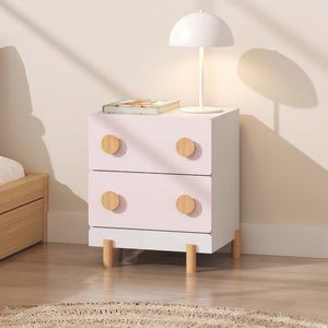 Comodino per bambini Vaarentaa 47x40x35 cm [en.casa]