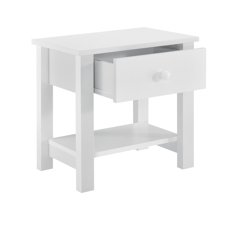 Schizzo in scala Comodino con Cassetto e Ripiano 40 x 30 x 42 cm [en.casa] 