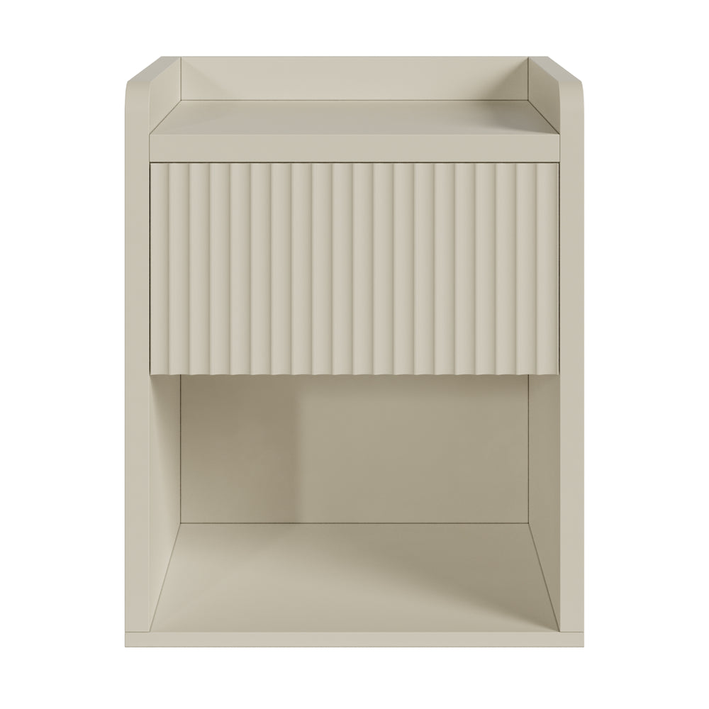 Comodino Nand con Cassetto e Vano Aperto 55x49x39 [en.casa] 