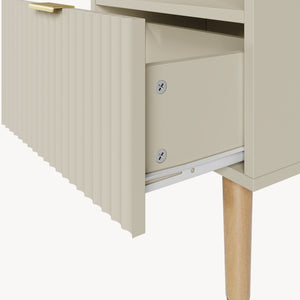 Comodino con Cassetto e Vano Aperto in Set o Singolare [en.casa] 