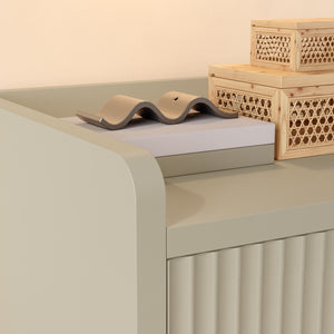 Comodino Nand con Cassetto e Vano Aperto 55x49x39 [en.casa] 