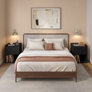 Comodino Nand con Cassetto e Vano Aperto 55x49x39 [en.casa] 