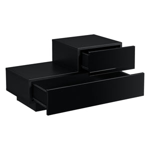 Comodino da Notte a 2 Cassetti 38 x 70 x 35 cm Cassettiera e Portaoggetti Mobile da Divano/Letto Posizione a Destra - Vari Colori