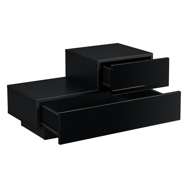 Comodino da Notte a 2 Cassetti 38 x 70 x 35 cm Cassettiera e Portaoggetti Mobile da Divano/Letto Posizione a Destra - Vari Colori