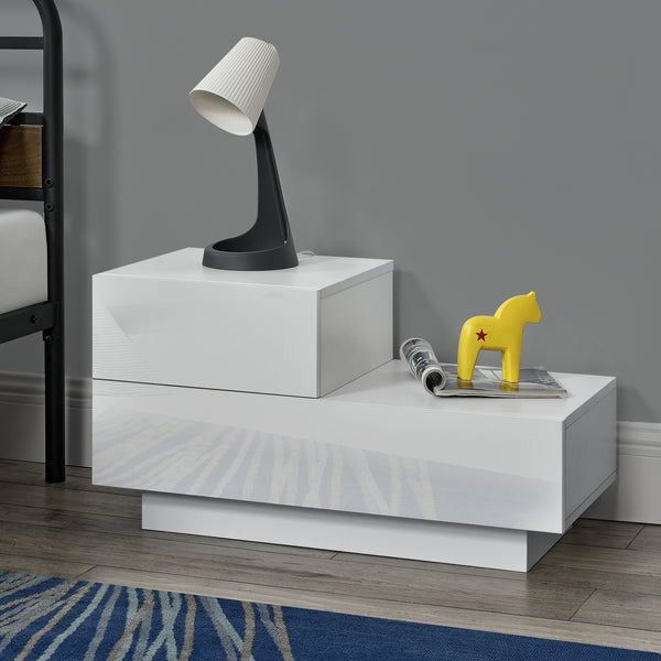 Comodino Sebokeng con 2 Cassetti [en.casa] 