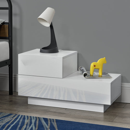 Comodino Sebokeng con 2 Cassetti [en.casa] 