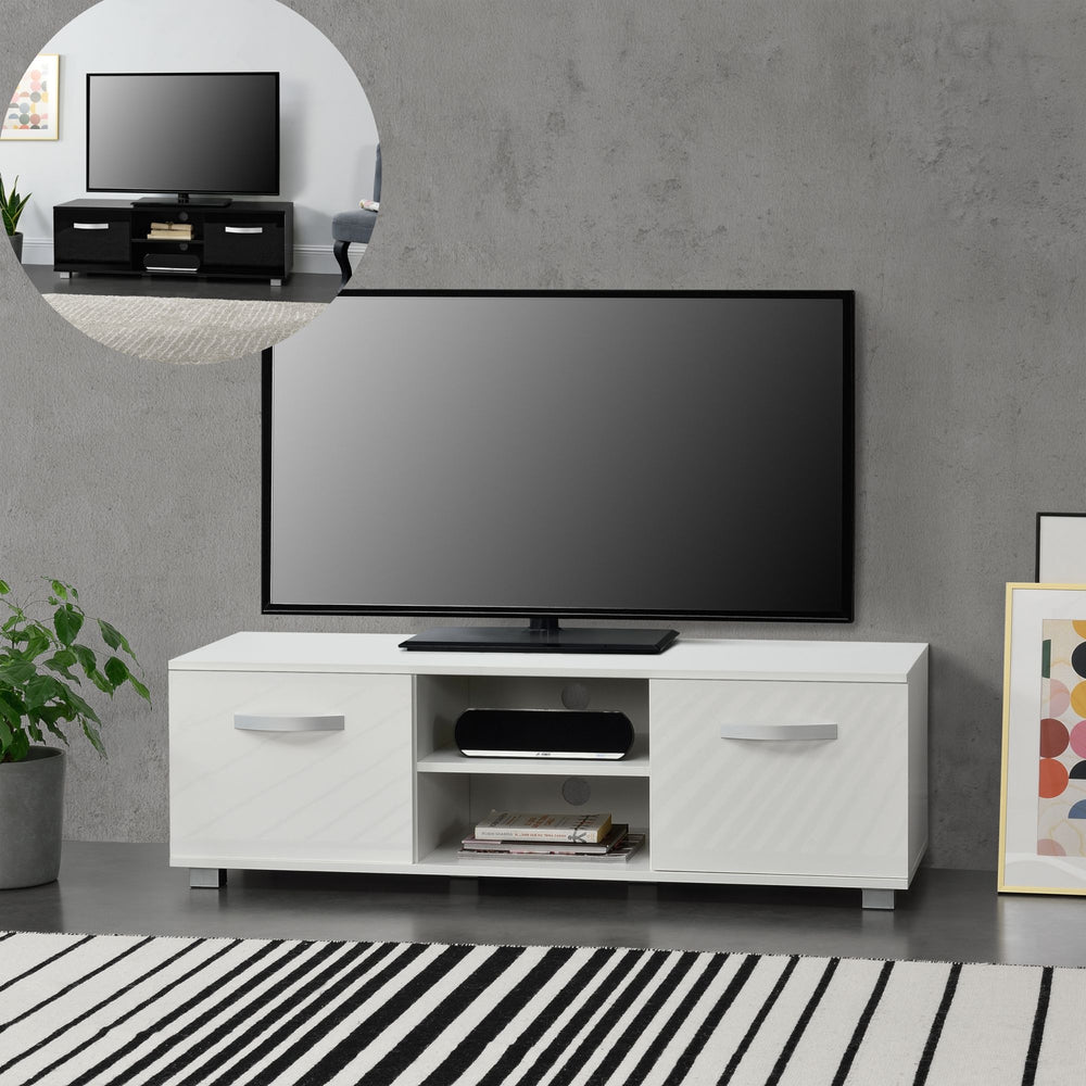 Tavolino TV Laugar 120x40x38 cm in diversi colori en.casa - premiumXL